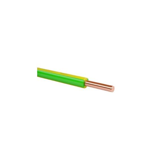 Провод ПуВ (ПВ-1) 1х1,5 ГОСТ (500м), желто-зеленый