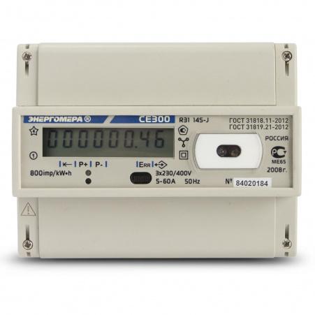 Электросчетчик Энергомера CE300 R31 145-J 5(60)А/400В трехфазный, однотарифный
