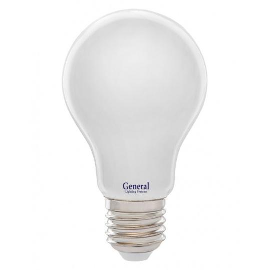 Лампа GLDEN-A60S-M-8-230-E27-4500  1/10/100