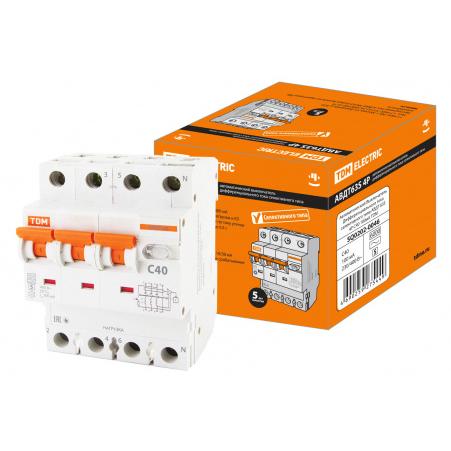Автоматический Выключатель Дифференциального тока селективного типа АВДТ 63S 4P C40 100мА TDM