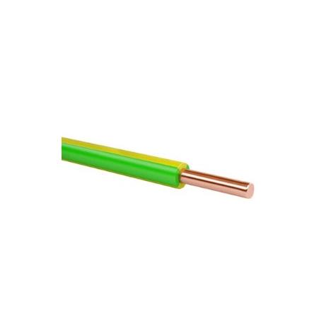 Провод ПуВ (ПВ-1) 1х10,0 ГОСТ (200м), желто-зеленый