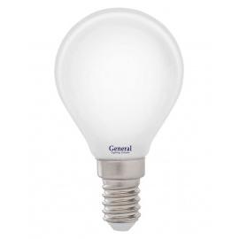 Лампа GLDEN-G45S-M-8-230-E14-6500  1/10/100