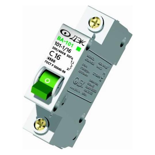 Автоматический выключатель   40А 1P ВА-101-1 C40 4,5кА (ДЭК)