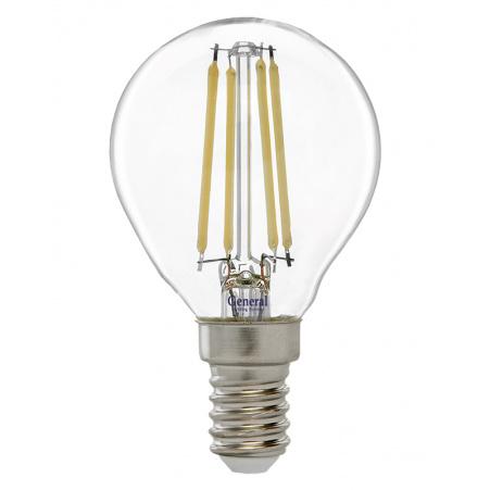 Лампа GLDEN-G45S-7-230-E14-6500 1/10/100