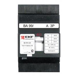 Автоматический выключатель   40А 3P ВА-99/125 25кА (EKF) 
