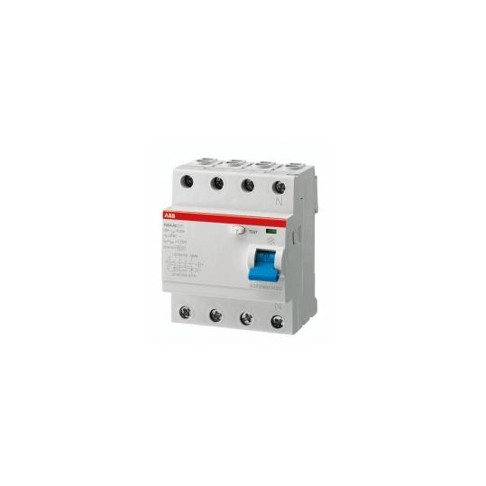 Выключатель дифференциальный (УЗО)  63А/100мА 4P F204 тип AC (ABB)