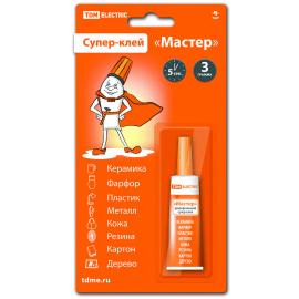 Супер-клей "Мастер" 3г/блистер TDM