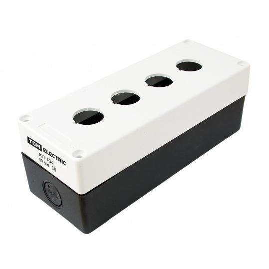 Корпус КП104 для кнопок 4места белый TDM