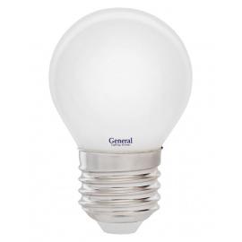 Лампа GLDEN-G45S-M-7-230-E27-4500 1/10/100