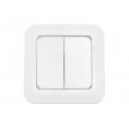 Выключатель скр/уст 2-кл. IP20 6А белый С54-001 (60)
