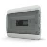 Бокс навесной IP41  6 мод. CNK 40-06-1 (прозрачная черная дверь) (TEKFOR)