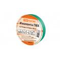 Изолента ПВХ 0,15х19мм Зеленая 20м TDM