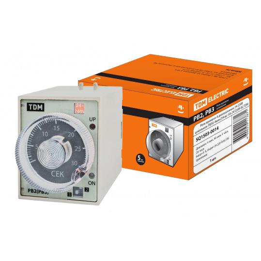 Реле времени РВ3G-4мин/24час-5A-24/220В-8Ц TDM