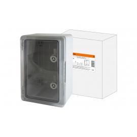 Бокс пластиковый ЩМП-0-2, прозр., крышка ABS, IP65, -45 до +75 С, навесной, (350x250x150) TDM