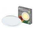 Светильник ультратонкий встраиваемый светодиодный "Даунлайт" СВО (белый) 12 Вт 3000К TDM