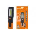Фонарь переносной светодиодный ФП2, 5 Вт, 240 лм,  Li-Ion 3,7 В 1,3 A*ч, USB, магн, TDM
