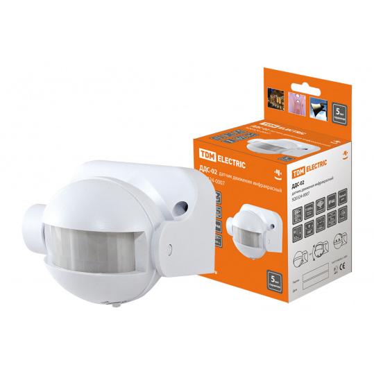 ДДС-02 1100Вт, 5-480с, 12м, 5+Лк, 180гр, IP44, TDM