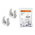Крепеж-клипса для трубы 25 мм (10шт) - цвет белый TDM