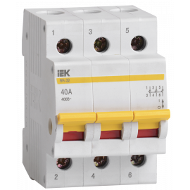 Выключатель нагрузки (мини-рубильник) ВН-32 3Р 40А IEK