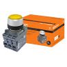 Кнопка MP1-21Y(LED) в сборе d22мм/220В 1з+1р желтая TDM