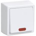 Выкл. 1-но кл. о/у со свет.инд ВС20-1-1ГБ IP44 ИЭК