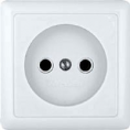 Розетка откр/уст 1-мест. без зазем. IP20 10А белая РС10-266 "Валентина" (Москва) (уп.210) распродажа