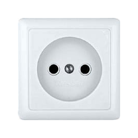 Розетка откр/уст 1-мест. без зазем. IP20 10А белая РС10-266 "Валентина" (Москва) (уп.210) распродажа