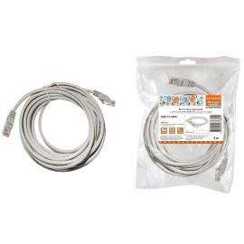 Патч-корд народный U/UTP Cat 5e 4PR 24AWG PVC, литой 5 м, серый