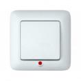 Выкл.1кл. с/пр. С16-053 (м) с индикат. БЕЛЫЙ цвет (96)