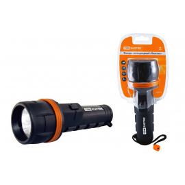 Фонарь светодиодный "Пластик", 7 светодиодов 21 лм/Вт, бат. 2*D TDM