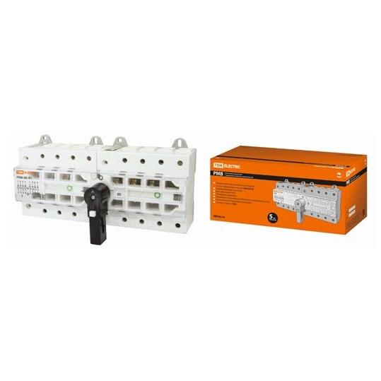 Рубильник модульный с видимым разрывом, реверсивный РМВ-63 4П 63A TDM