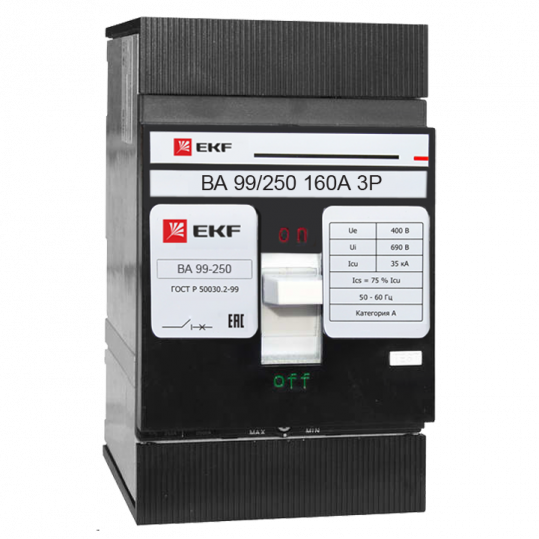  160А 3P ВА-99/250 35кА (EKF)