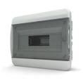 Бокс навесной IP41  8 мод. CNK 40-08-1 (прозрачная черная дверь) (TEKFOR)