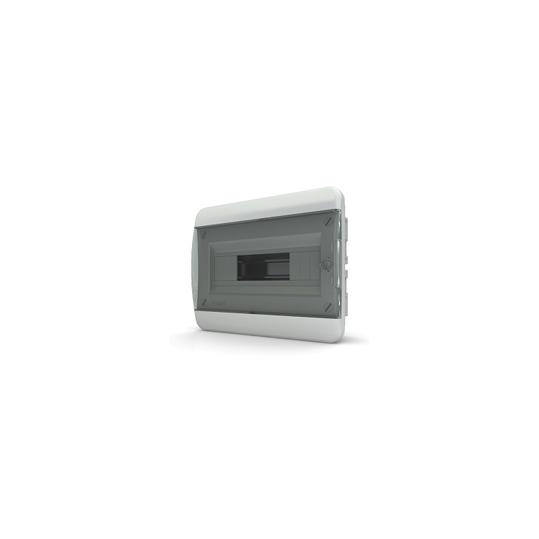 Бокс навесной IP41  8 мод. CNK 40-08-1 (прозрачная черная дверь) (TEKFOR)