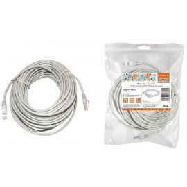 Патч-корд народный U/UTP Cat 5e 4PR 24AWG PVC, литой 20 м, серый