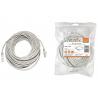 Патч-корд народный U/UTP Cat 5e 4PR 24AWG PVC, литой 20 м, серый