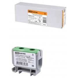 Клемма вводная силовая КВС 6-50 кв.мм. зеленая TDM