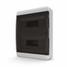 Бокс встраиваемый IP41 24 мод. BVK 40-24-1 (прозрачная черная дверь) (TEKFOR)
