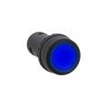 Кнопка синяя d22мм LED 220В 1з SW2C-10D (EKF)