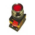 ИЭК Кнопка ABLF-22 красный d-22мм неон/240 1з+1р