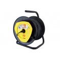 Удлинитель на катушке силовой народный с 1 выносной роз. ПВС 1300 Вт б/з, 30м