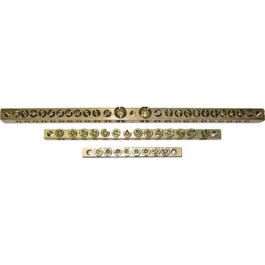 Шина "N" 8х12 мм 24/3 (24 групп/крепеж по краям и центру) (РЕ 178.150.24) Шина "N" 8х12 мм 24/3 (24 групп/крепеж по краям и центру) (РЕ 178.150.24)