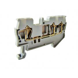 Зажим клеммный безвинтовой (ЗКБ) 4 мм2 40А серый TDM