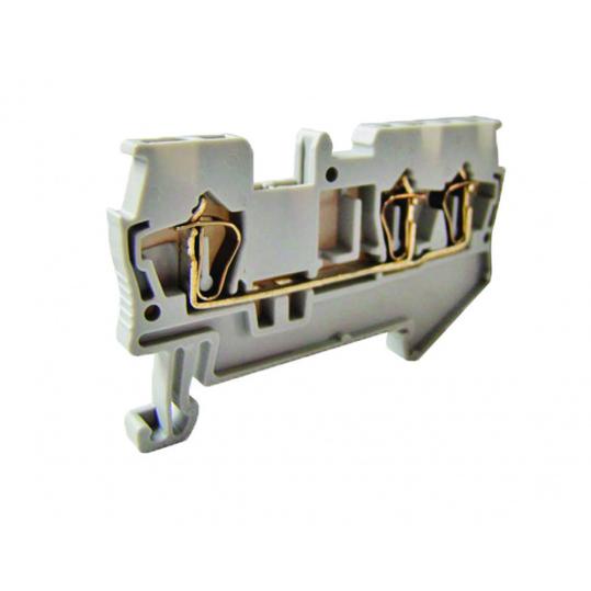 Зажим клеммный безвинтовой (ЗКБ) 4 мм2 40А серый TDM