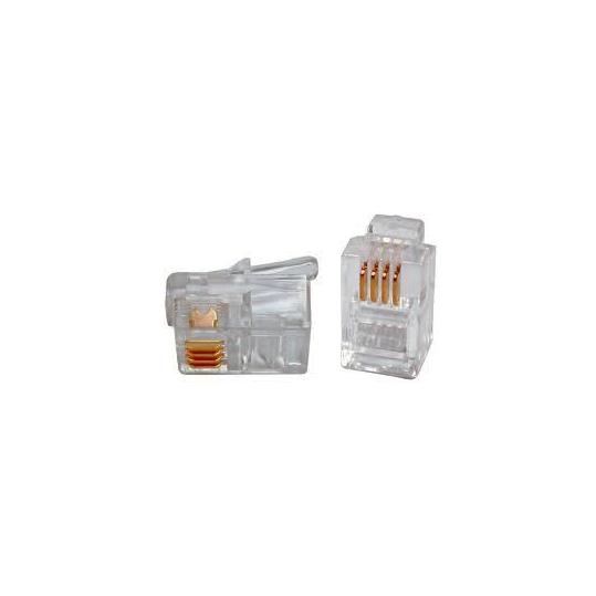 Джек 6Р-4С телефонный RJ-12  FD-6033