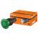 Кнопка грибовидная SB7-CWM31-220V(LED) d35мм 1з зеленая TDM