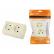 Розетка двойная 2П открытой установки IP20 10А 250В (керамика) сл. кость "Ладога" TDM