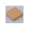 Коробка универсальная для каб. канала IP40 80х80х25мм коричневая 65005К (макс. ввод 40х16) (Рувинил)