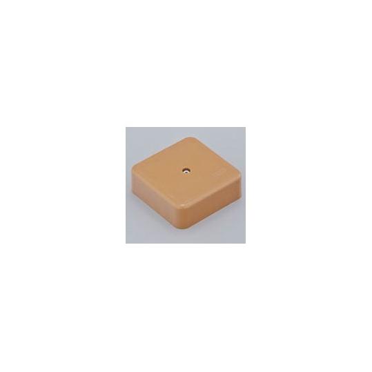 Коробка универсальная для каб. канала IP40 80х80х25мм коричневая 65005К (макс. ввод 40х16) (Рувинил)