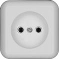 ПРИМА О/У РОЗЕТКА без зазем. без штор. МОНТ.ПЛ.10А 250В, БЕЛЫЙ,опт.уп.Россия